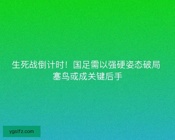 生死战倒计时!国足需以强硬姿态破局 塞鸟或成关键后手 生死战倒计时!国足需以强硬姿态破局 塞鸟或成关键后手